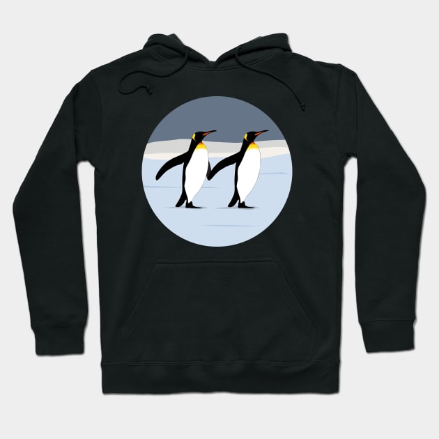 Penguin Love Hoodie by KneppDesigns